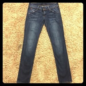 Kate Hudson Gray Blue Fitted Jeans